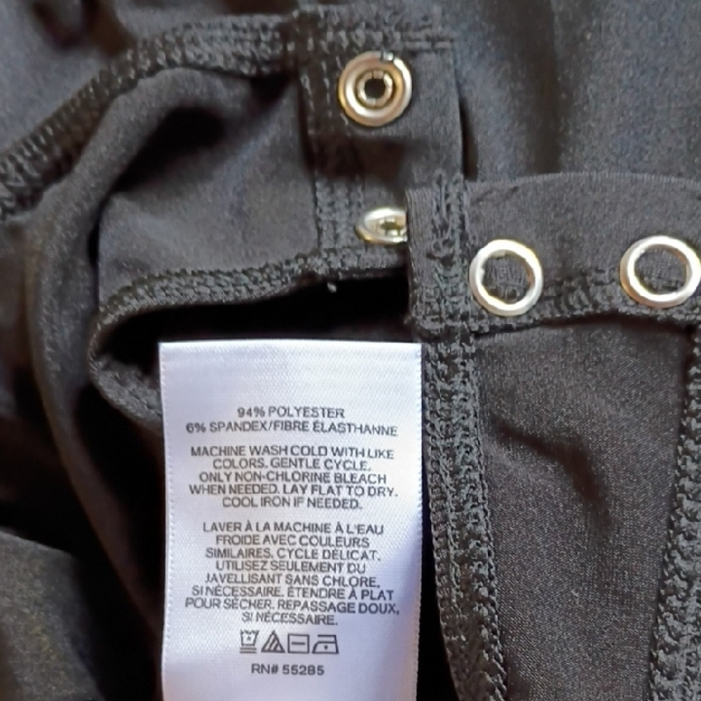 Express Elegant Black Drape Bodysuit Size S - Picture 8 of 8